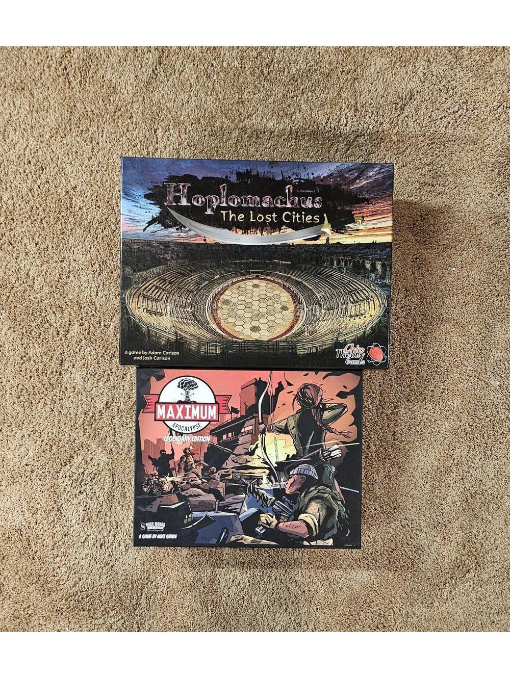Maximum Apocalypse Legendary Ed + Hoplomachus The Lost Cities